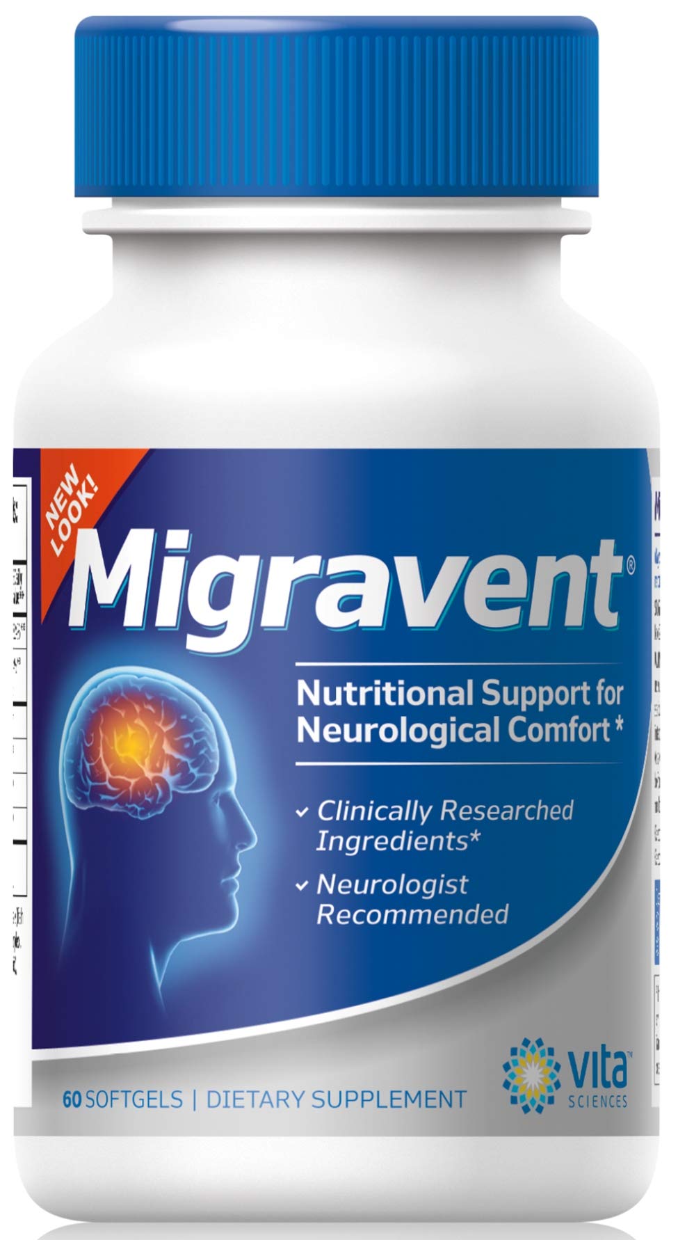 Vita Sciences Migravent – Advanced Nutritional Formula with Magnesium, CoQ10, Vitamin B2, and Butterbur for Brain and Circulatory Wellness – 60 Capsules - dailyvitalstore