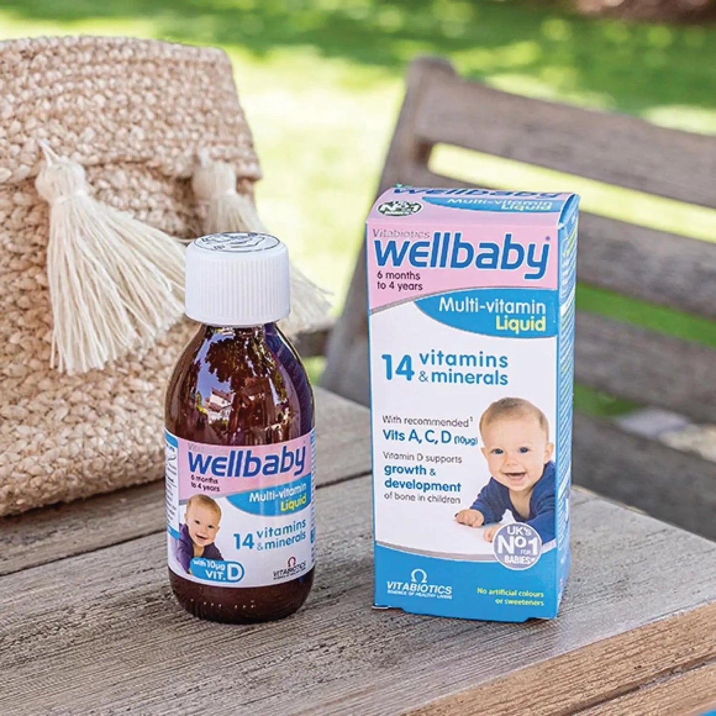 Vitabiotics Wellbaby Multi-Vitamin Liquid - Immune System Multivitamin for Infants and Babies Ages 6 Months to 4 Years - 150mL - dailyvitalstore