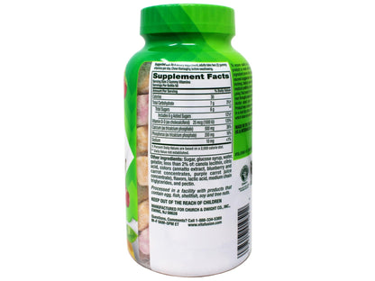 VitaFusion Calcium 500 mg Dietary Supplement Gummies Natural Fruit and Cream Flavors - 100 ct, Pack of 2 - dailyvitalstore