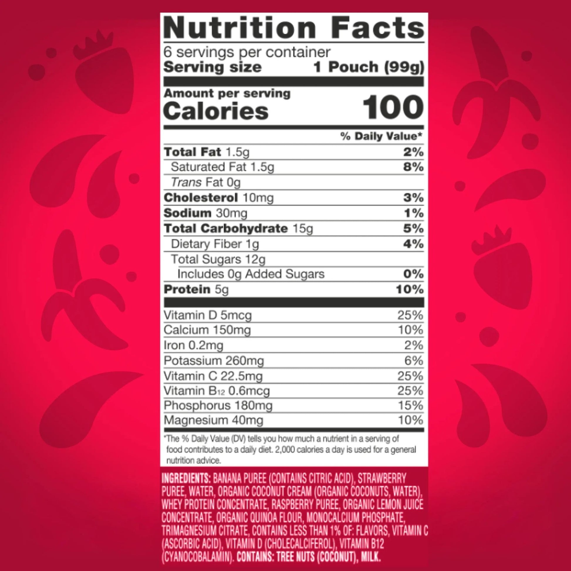 vitafusion Vitamin-Boosted Smoothie +Protein for Energy Metabolism and Immune Support, Strawberry Banana Flavor Excellent Source - dailyvitalstore