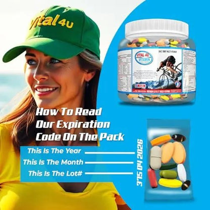 VITAL 4U® Vitamin - Premium Multivitamin for Men and Women | Supports Immune System, Energy, Heart Health - dailyvitalstore