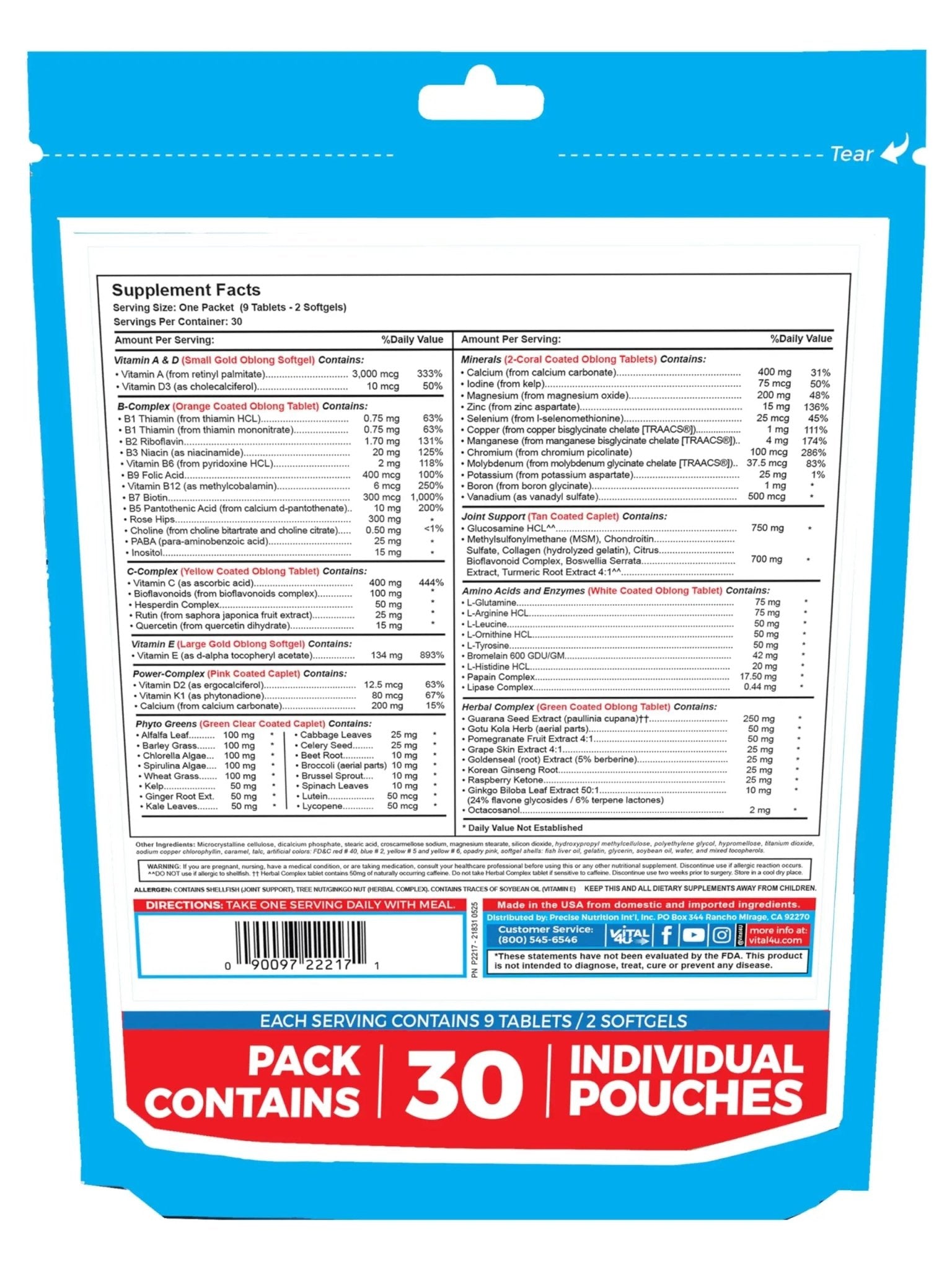 VITAL 4U® Vitamin - Premium Multivitamin for Men and Women | Supports Immune System, Energy, Heart Health - dailyvitalstore