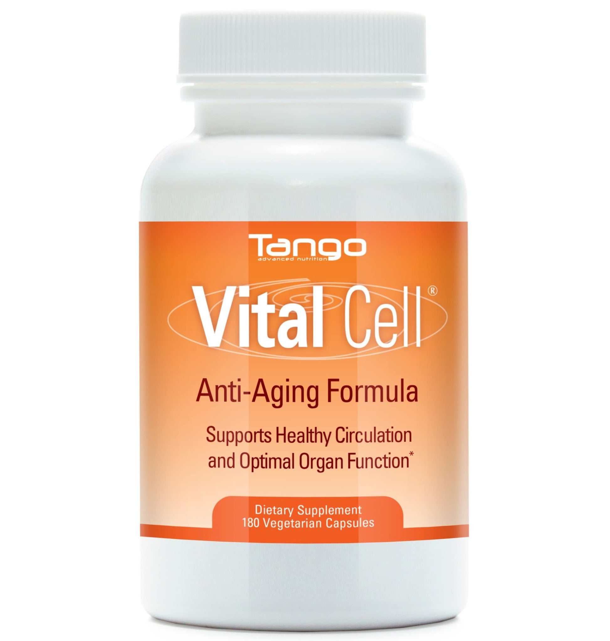 Vital Cell Natural Anti-Aging Supplement for Men and Women, Supporting Circulation and Healthy Organ Function (180 Vegetarian Capsules) - dailyvitalstore