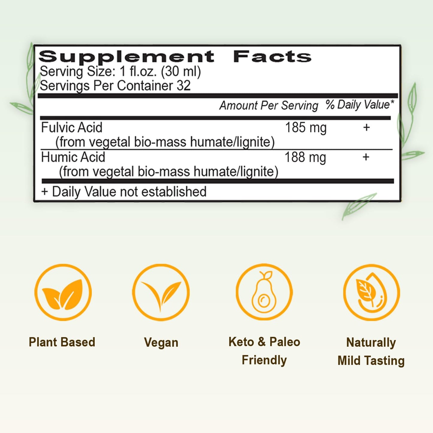 Vital Earth Minerals Fulvic Humic Mineral Blend Liquid – Fulvic Acid Supplement with 70+ Trace Minerals, Electrolytes for Recovery - dailyvitalstore