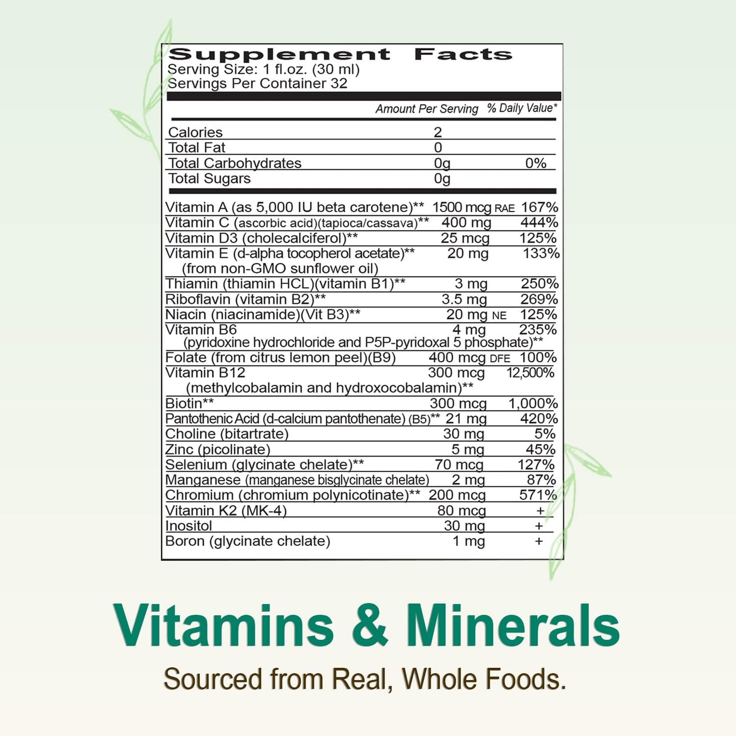 Vital Earth Minerals Super Multi – Liquid Multivitamins for Women, Men & Kids, Liquid Vitamins with Fulvic Acid for Better Absorption, MTHFR Support, 32 Oz + 1 Oz Cup - dailyvitalstore