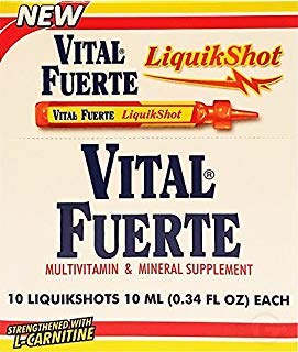 Vital Fuerte Liquid Shot Dietary Supplement 10 Units - Suplemento Multivitaminico (Pack of 1) - dailyvitalstore