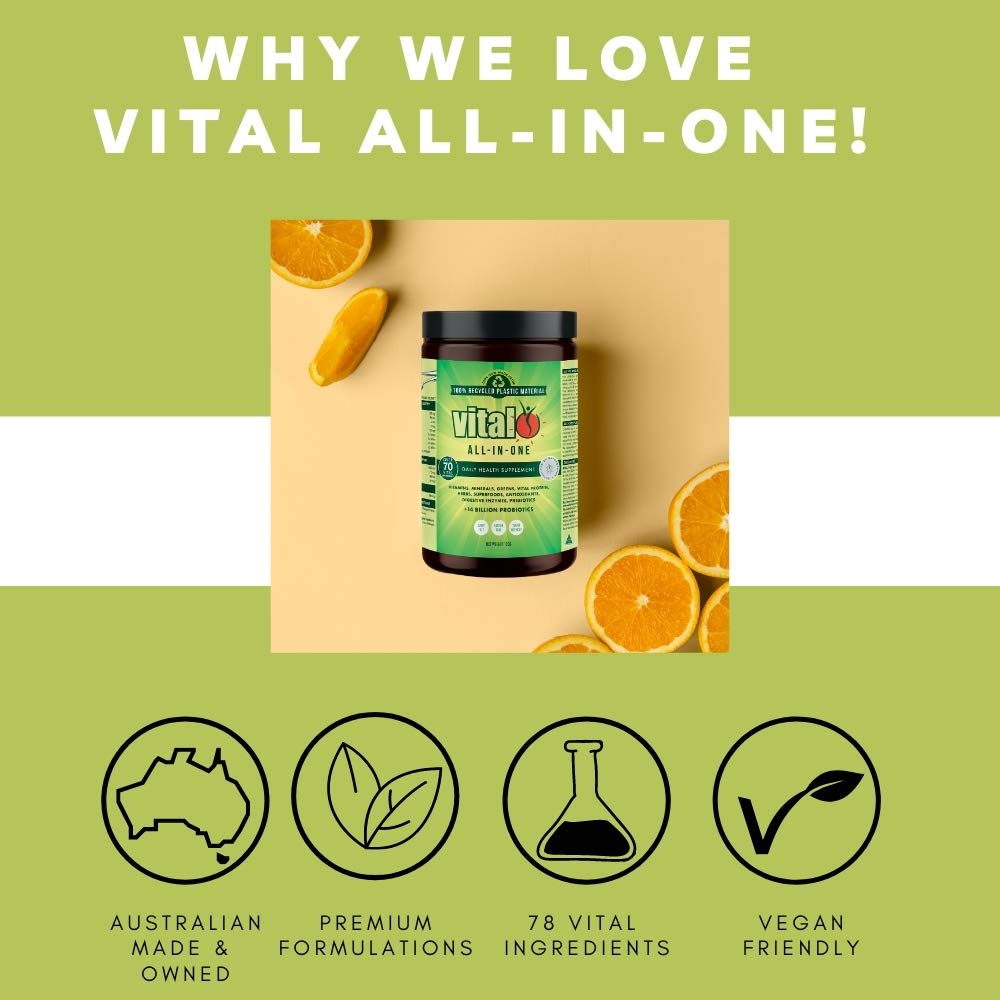 Vital Greens Antioxidant Superfood Powder Natural Multivitamin Formula 300gm / 10.58oz - dailyvitalstore