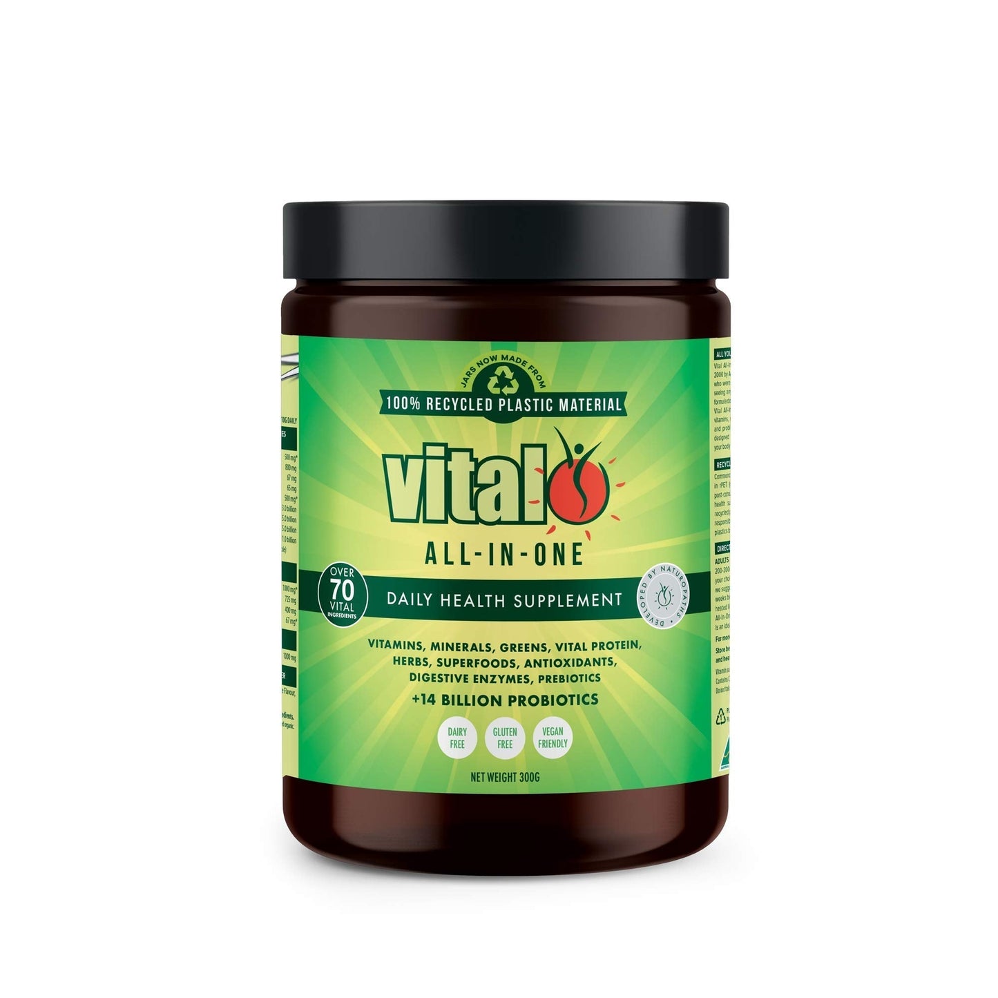 Vital Greens Antioxidant Superfood Powder Natural Multivitamin Formula 300gm / 10.58oz - dailyvitalstore