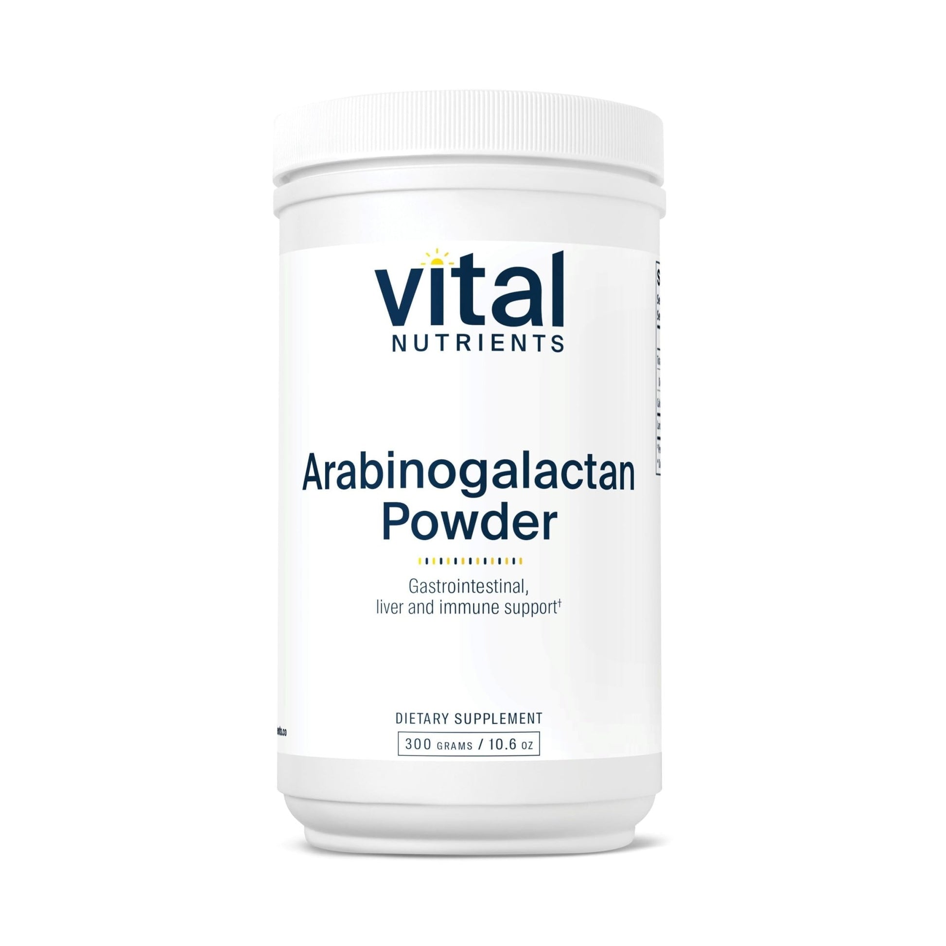 Vital Nutrients Arabinogalactan Powder - Vegan Prebiotic Fiber Supplement for GI Health, Liver, and Immune Support - dailyvitalstore