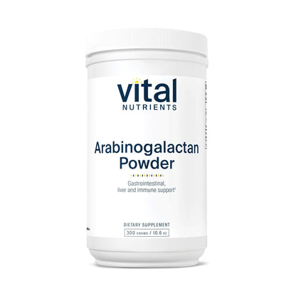 Vital Nutrients Arabinogalactan Powder - Vegan Prebiotic Fiber Supplement for GI Health, Liver, and Immune Support - dailyvitalstore