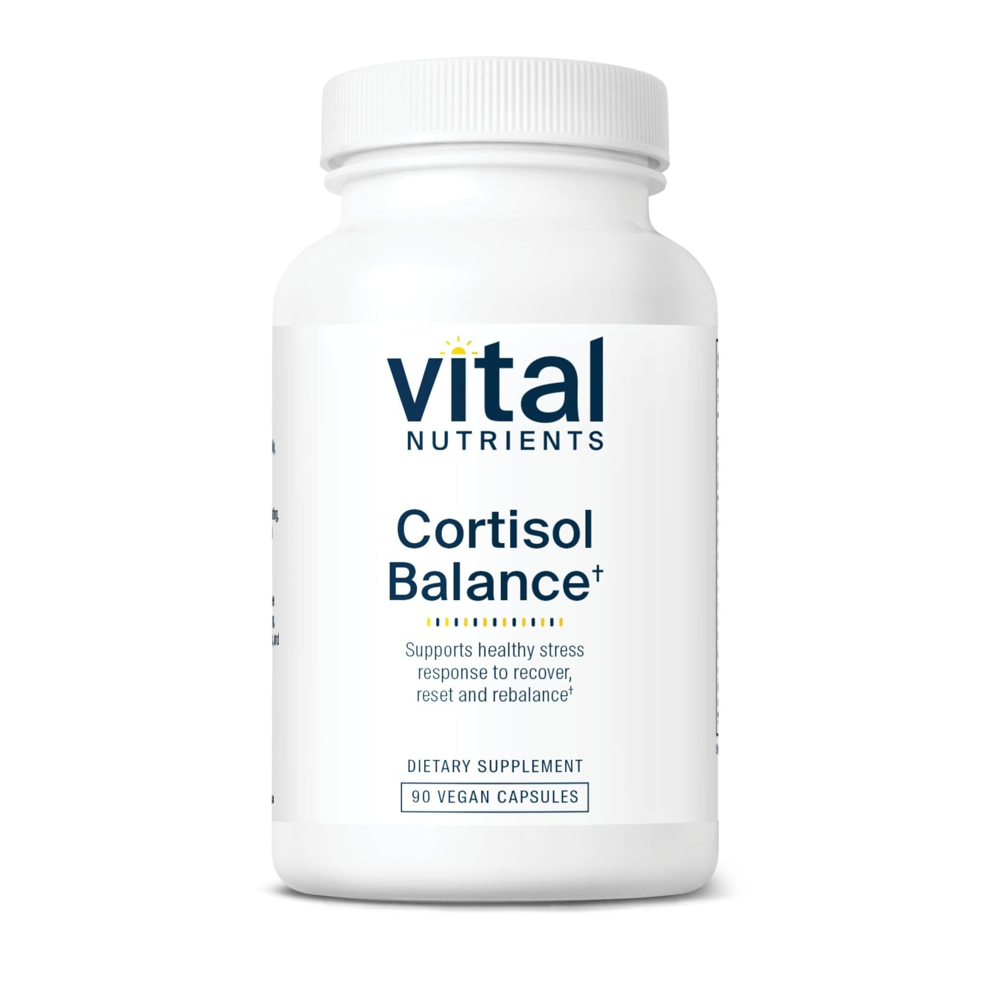 Vital Nutrients Cortisol Balance | Vegan Adrenal Support Supplements | Cortisol Manager Supports Energy & Stress Levels | Ashwagandha & Magnesium for Relaxation | Gluten, Dairy, Soy Free | 90 Capsules - dailyvitalstore