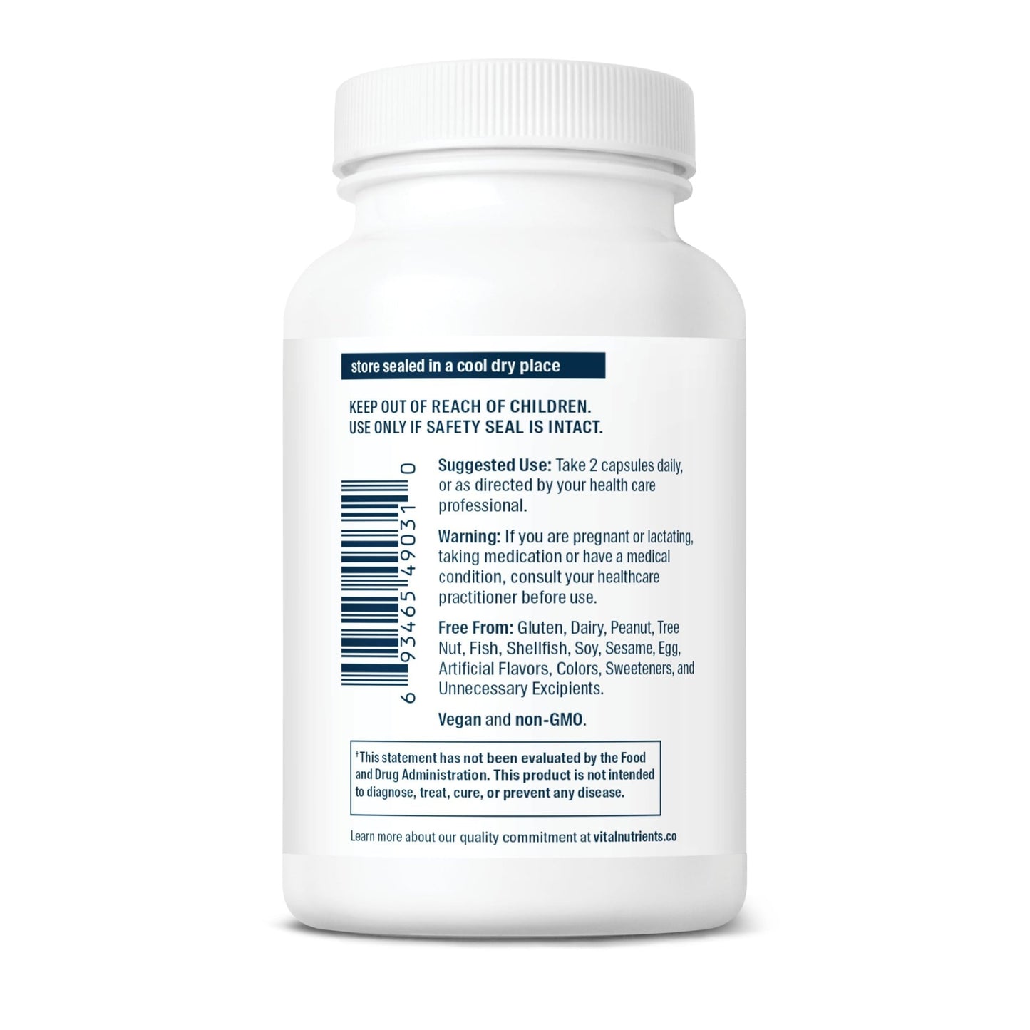 Vital Nutrients Cortisol Balance | Vegan Adrenal Support Supplements | Cortisol Manager Supports Energy & Stress Levels | Ashwagandha & Magnesium for Relaxation | Gluten, Dairy, Soy Free | 90 Capsules - dailyvitalstore