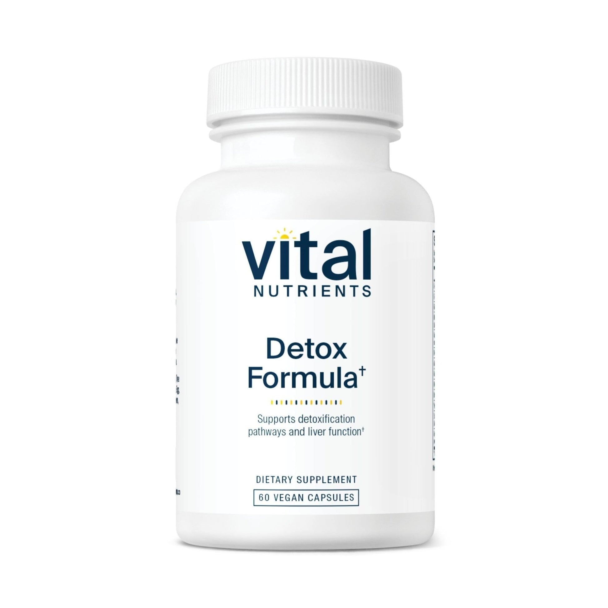 Vital Nutrients Detox Formula - Vegan Liver Detox - Antioxidant Supplement Promotes Liver & Detoxification Support - Gluten, Dairy, Soy Free - Non-GMO - 60 Capsules - dailyvitalstore