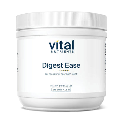 Vital Nutrients Digest Ease (Formerly Heartburn Tx) - Occasional Heartburn & Indigestion Relief - Supports Healthy GI Function & Helps Soothe GI Tract - Gluten, Dairy, Soy Free - Non-GMO - 50 Servings - dailyvitalstore
