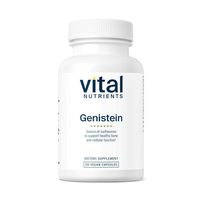 Vital Nutrients Genistein - Easily Absorbed Isoflavones for Bone Health Support* - Vegan Supplement - Gluten and Dairy Free - Non-GMO - 60 Capsules - dailyvitalstore