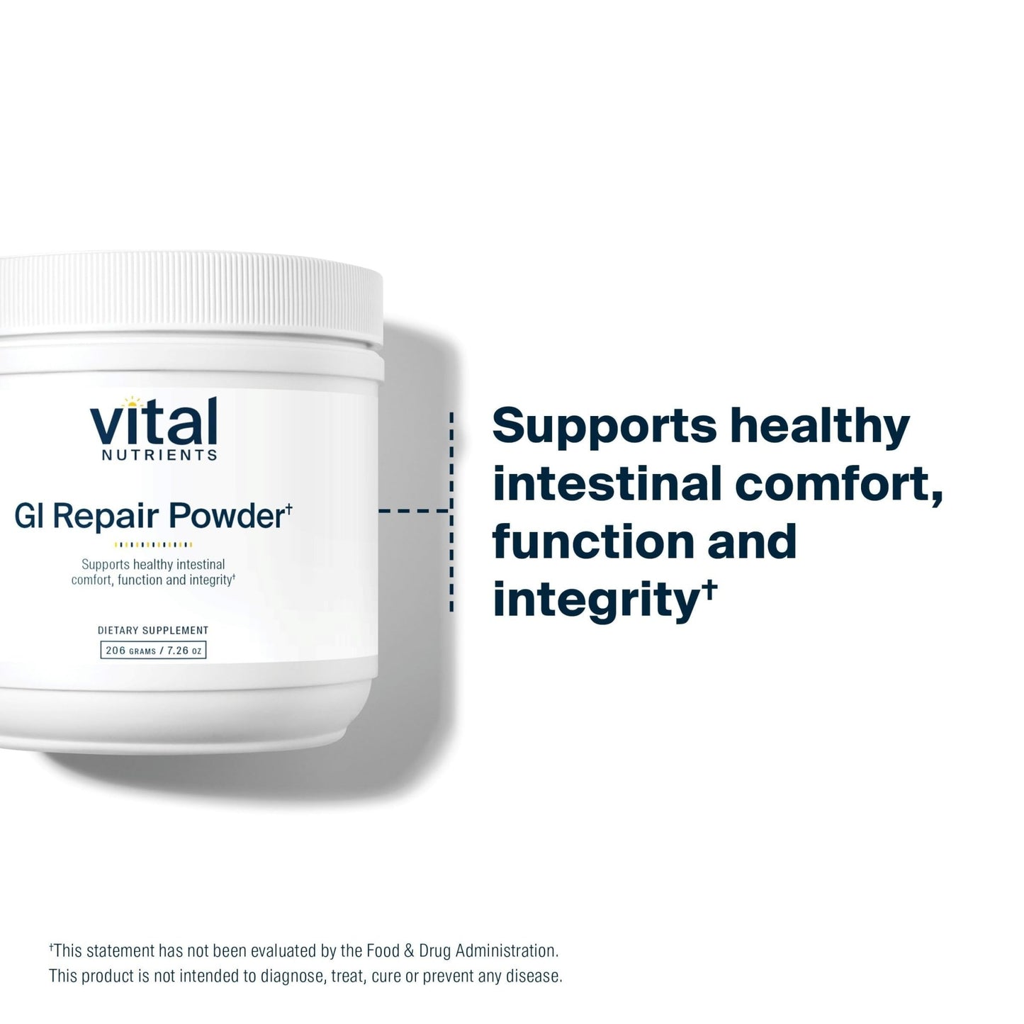 Vital Nutrients GI Repair Powder - Leaky Gut Powder with L Glutamine and Zinc - Digestive Enzyme Supplement to Support Gut Health - dailyvitalstore