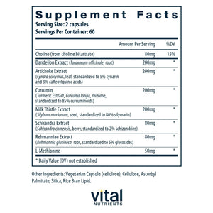 Vital Nutrients Liver Support Milk Thistle and Curcumin - Vegan Supplement - Herbal Combination to Support Healthy Liver Function - dailyvitalstore