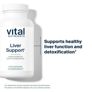 Vital Nutrients Liver Support Milk Thistle and Curcumin - Vegan Supplement - Herbal Combination to Support Healthy Liver Function - dailyvitalstore