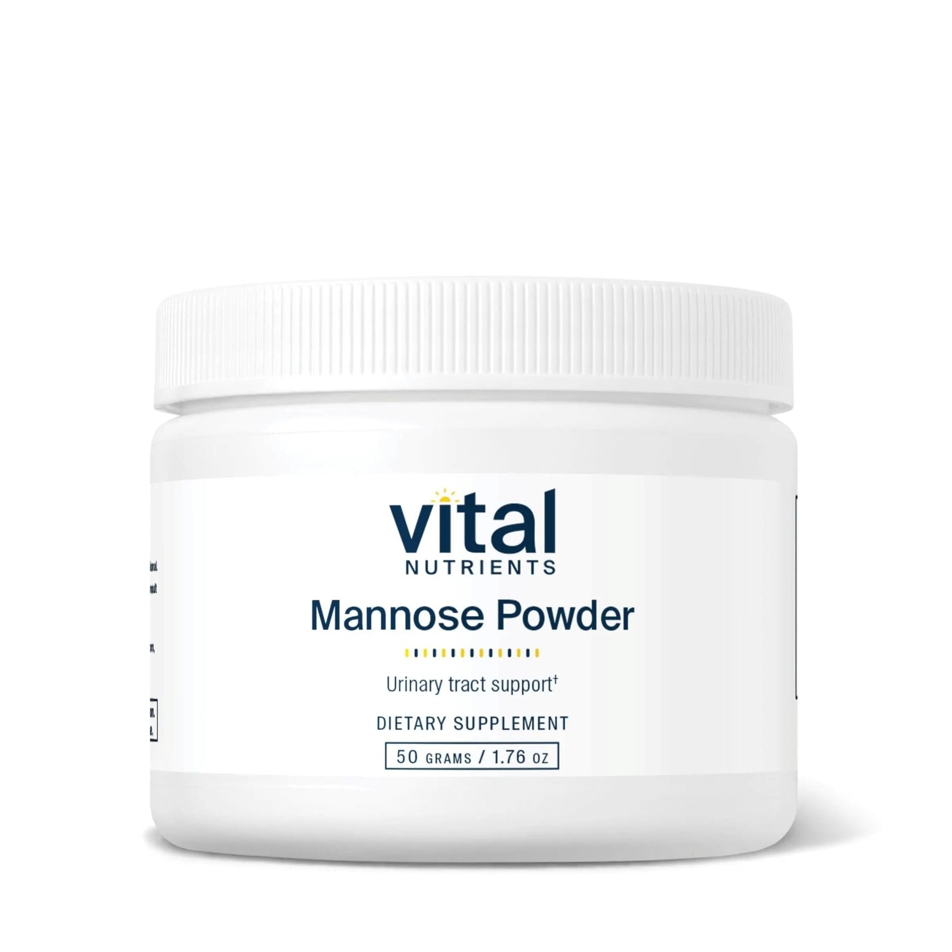 Vital Nutrients Mannose Powder 50g - Vegan D-Mannose Supplement for Urinary Tract and Bladder Support - Gluten, Dairy, Soy Free - Non-GMO - 25 Servings - dailyvitalstore