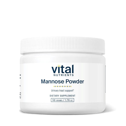 Vital Nutrients Mannose Powder 50g - Vegan D-Mannose Supplement for Urinary Tract and Bladder Support - Gluten, Dairy, Soy Free - Non-GMO - 25 Servings - dailyvitalstore
