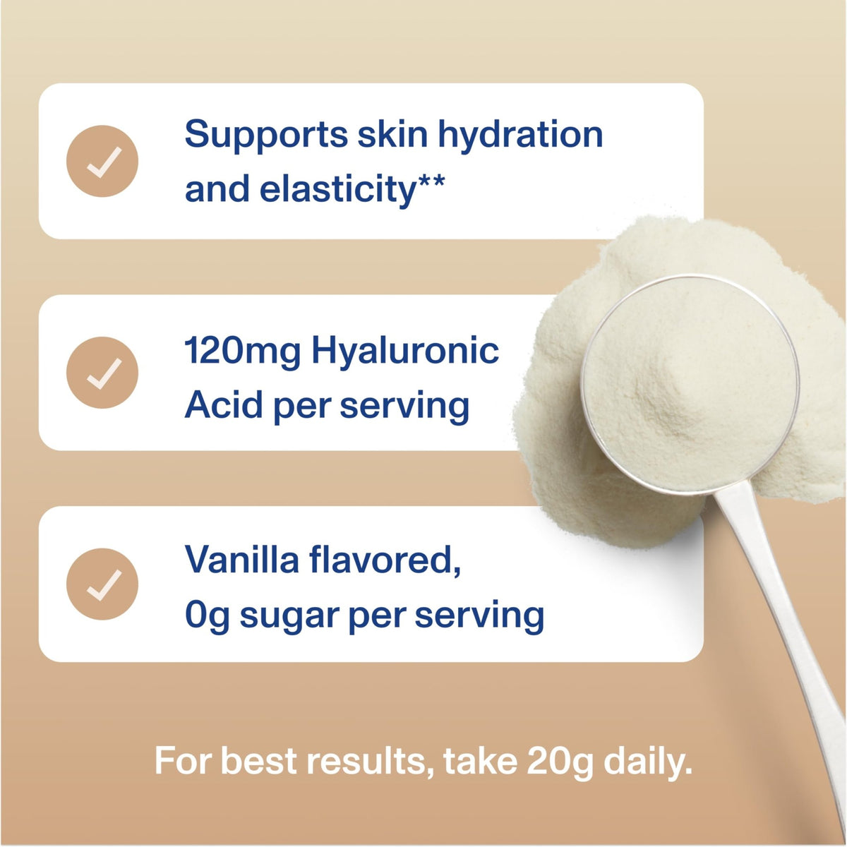 Vital Proteins Collagen Peptides Advanced, Hydrolyzed Peptides with Hyaluronic Acid and Vitamin C - Vanilla Flavor Powder, 21oz - dailyvitalstore