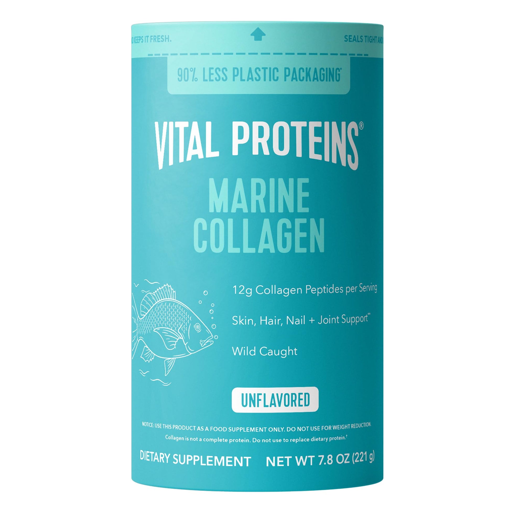 Vital Proteins Marine Collagen Peptides Powder Supplement for Skin Hair Nail Joint - Hydrolyzed Collagen - dailyvitalstore