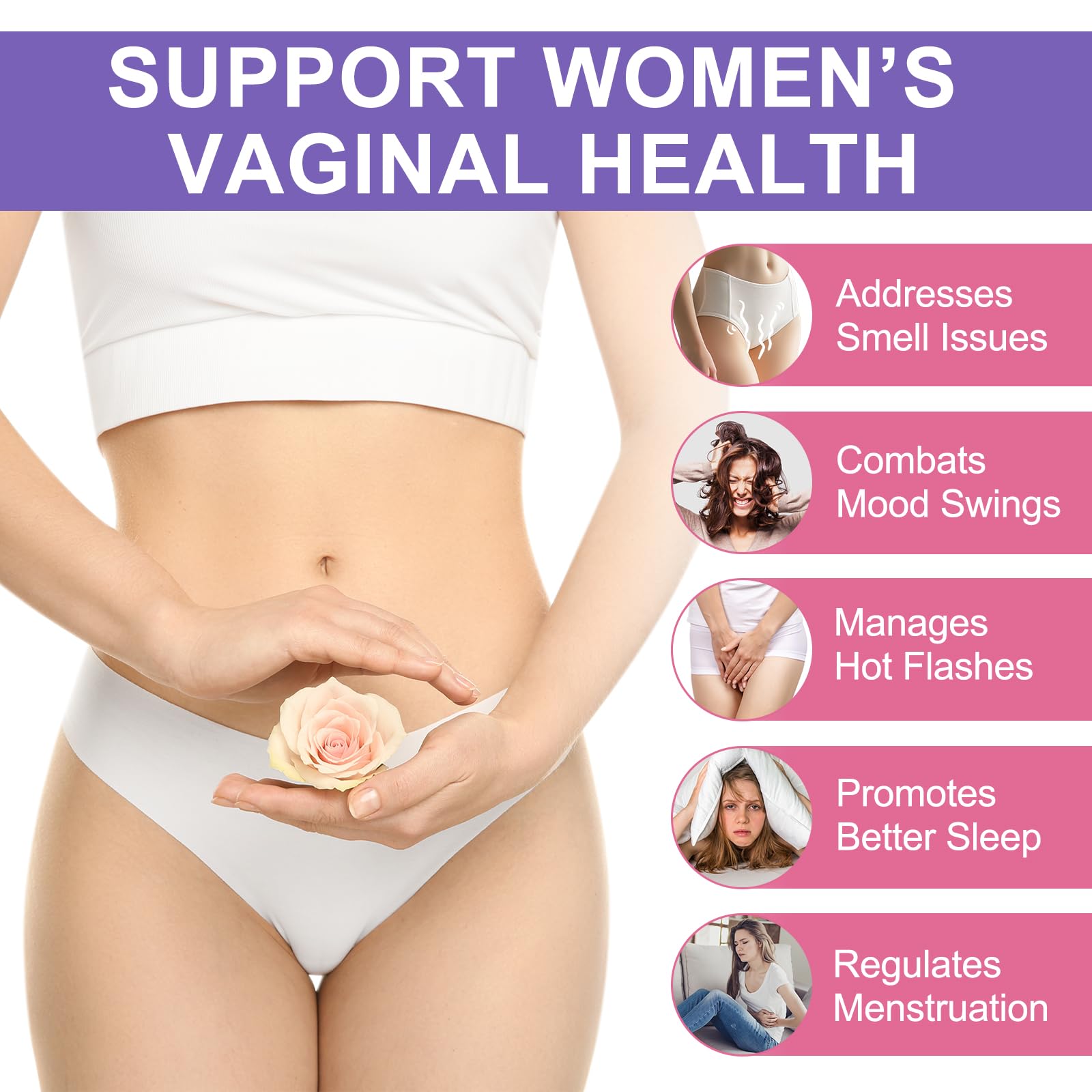 Vital Vaginal Probiotic Gummies for Women, 60PCS Feminine Balance Gummies, PH Balance,Immune Support, Vegan, Gluten-Free, Vaginal Probiotics Supplement, 60 Count - dailyvitalstore