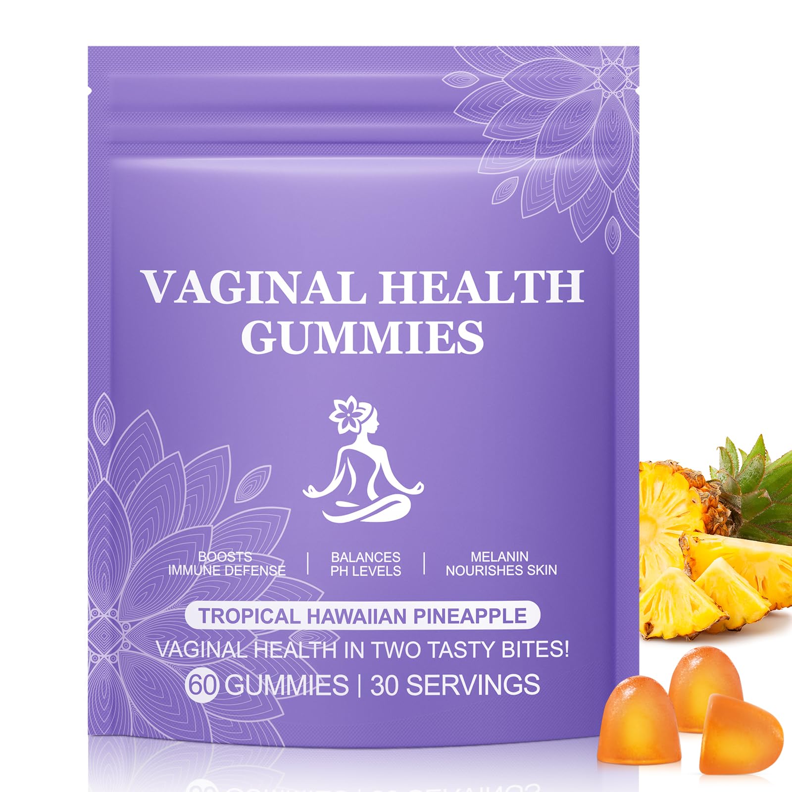 Vital Vaginal Probiotic Gummies for Women, 60PCS Feminine Balance Gummies, PH Balance,Immune Support, Vegan, Gluten-Free, Vaginal Probiotics Supplement, 60 Count - dailyvitalstore