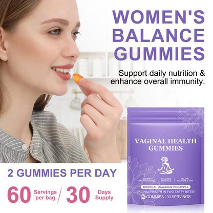 Vital Vaginal Probiotic Gummies for Women, 60PCS Feminine Balance Gummies, PH Balance,Immune Support, Vegan, Gluten-Free, Vaginal Probiotics Supplement, 60 Count - dailyvitalstore