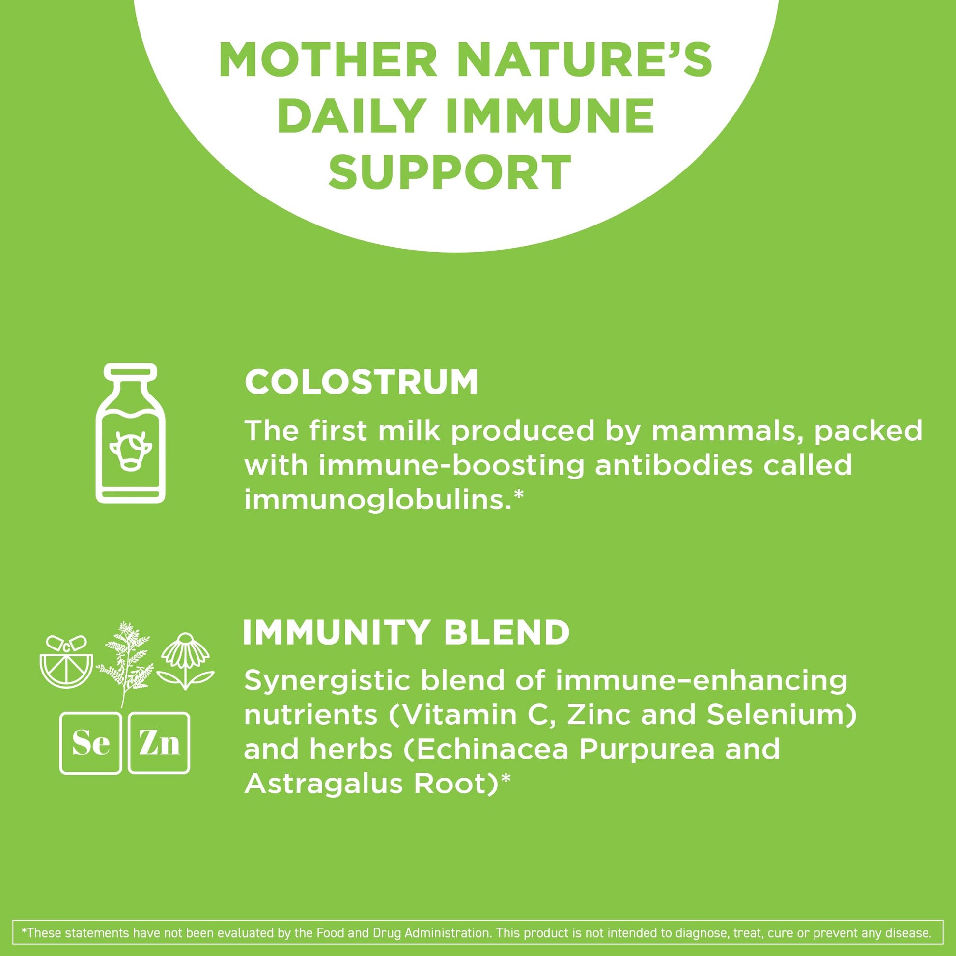 Vital Vitamins Colostrum Supplement - Vitamin C, Zinc, & Selenium - from First Milking - Standardized to Contain 10% IgG Immunoglobulins - Grass-Fed American Cows - 60 Capsules - dailyvitalstore