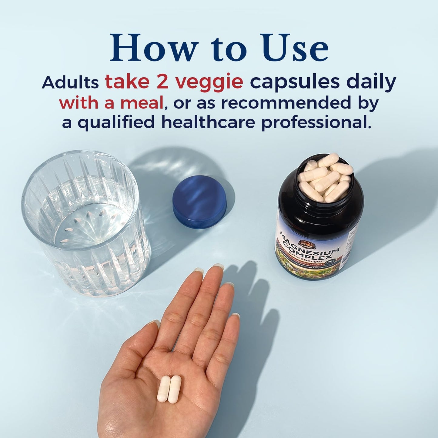 Vitalitown Magnesium Complex Supplement | 300mg Elemental Mag | Magnesium Citrate Glycinate Taurate Malate | Non-GMO, No Gluten, 90 Vegan Magnesio Capsules for Bone Brain Heart - dailyvitalstore