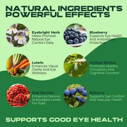 Vitalumina Eyebright Herbal Liquid with Organic Euphrasia, Lutein, Bilberry, Blueberry & Goji – Plant-Based Vegan Supplement for Adults – 4 fl oz - dailyvitalstore