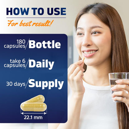 Vitamatic Bovine Colostrum 30% IgG Supplement 1500 mg per Serving - Supplement for Gut Health, Hair Growth, Beauty, Muscle Recovery, & Immune Support - 180 Veg Capsules - dailyvitalstore