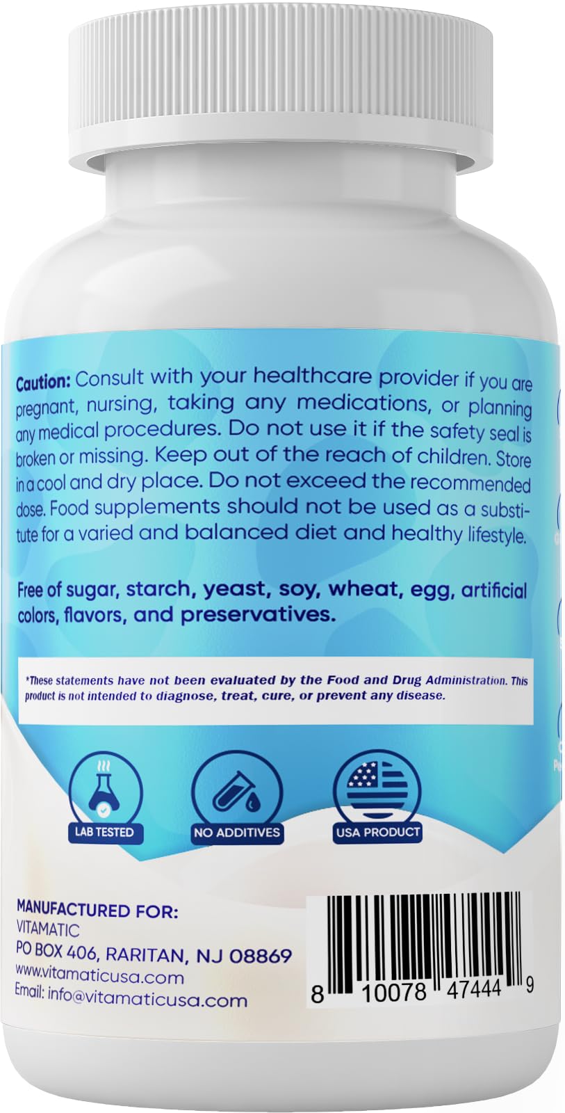 Vitamatic Bovine Colostrum Supplement 1000 mg per Serving - 50% Highest IgG - Supplement for Gut Health, Hair Growth, Beauty, Muscle Recovery, & Immune Support - 120 Capsules - 2 Pack - dailyvitalstore