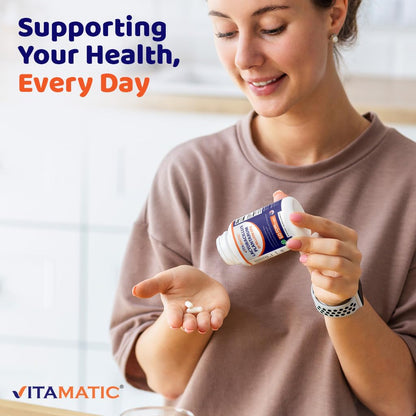Vitamatic Lactobacillus Plantarum - 20 Billion per DR Capsule - 60 Count - Digestive Support - Made with Prebiotic Inulin Fiber - dailyvitalstore