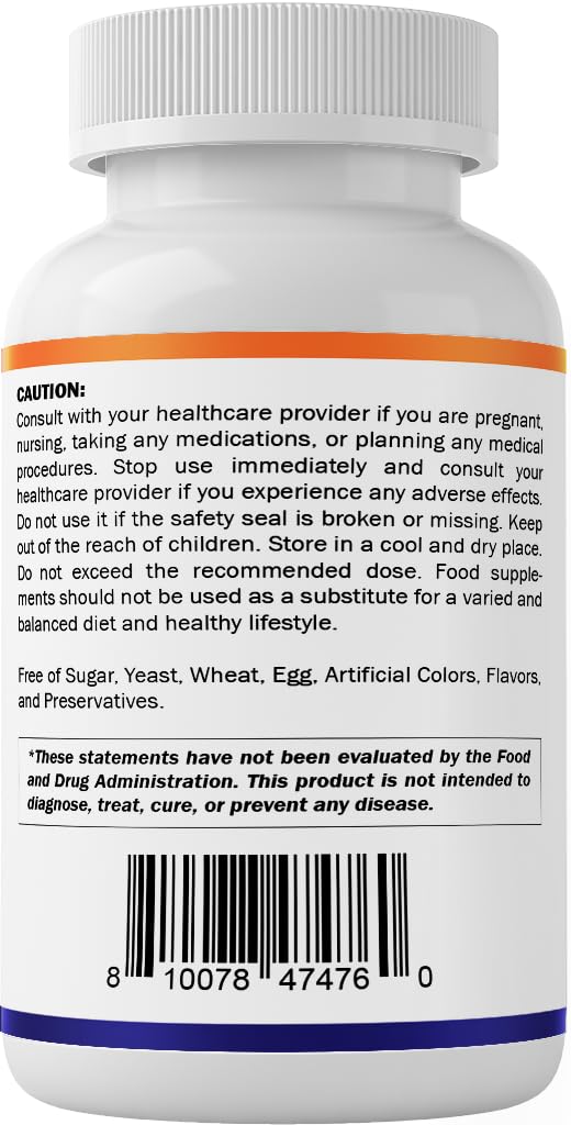 Vitamatic Lithium Orotate 20mg, 90 Capsules - Veggie Caps, Non-GMO, Gluten Free - dailyvitalstore