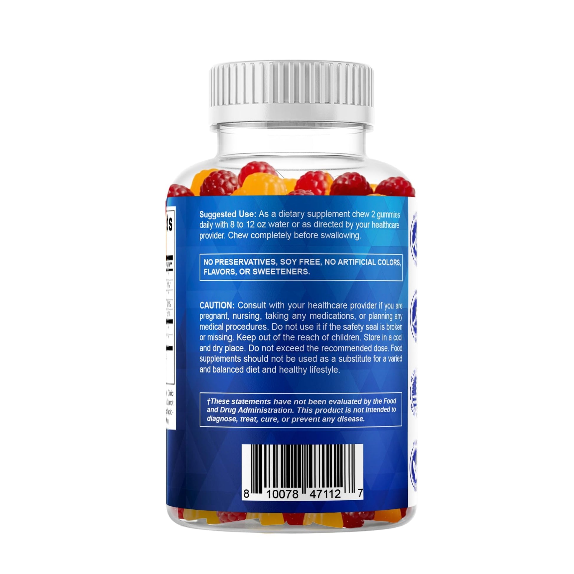 Vitamatic Probiotic Sugar Free Gummies for Men and Women – 5 Billion CFUs Digestive, Immune & Gut Health Support – Gluten Free - dailyvitalstore