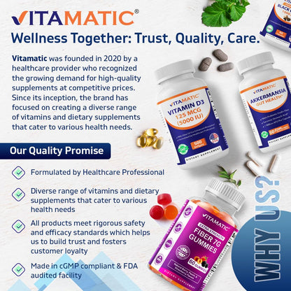 Vitamatic Sodium Chloride 1000mg – 365 Tablets Electrolyte Replenisher & Hydration Support – Non-GMO, Gluten-Free - dailyvitalstore
