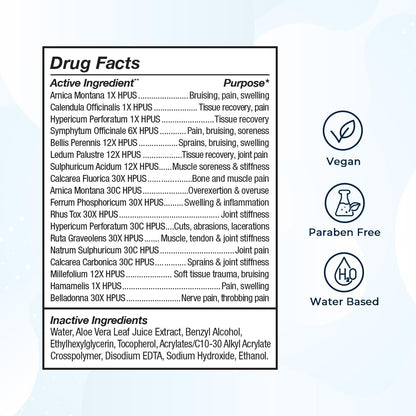 VitaMedica Arnica Gel Plus 15 Healing Plant Compounds, Extra Strength Formula for Bruising, All-Natural Plant-Based Topical Gel - dailyvitalstore