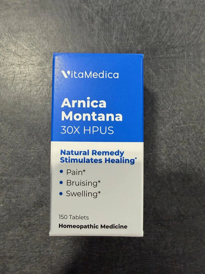 VitaMedica Arnica Montana Tablets & Arnica Cream Bundle - 150 Rapid Dissolve Tablets + 0.5 oz Vitamin K Topical Cream - dailyvitalstore
