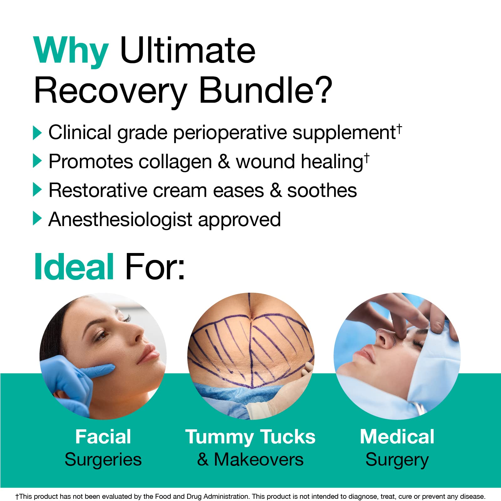 VitaMedica | Ultimate Recovery Bundle | Surgery Prep | Wound Healing | Supplements | Arnica K Oxide Cream | Hot Cold Packs | 30 Day Supply | Arnica Montana | Bromelain | Vitamin A | B Complex - dailyvitalstore
