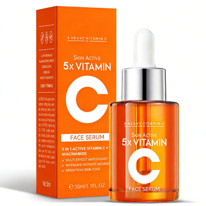 Vitamin C Face Serum with Hyaluronic Acid Niacinamide and Aloe Vera For All Skin Types Anti-Aging & Hydrating Serum Helps Reduce - dailyvitalstore