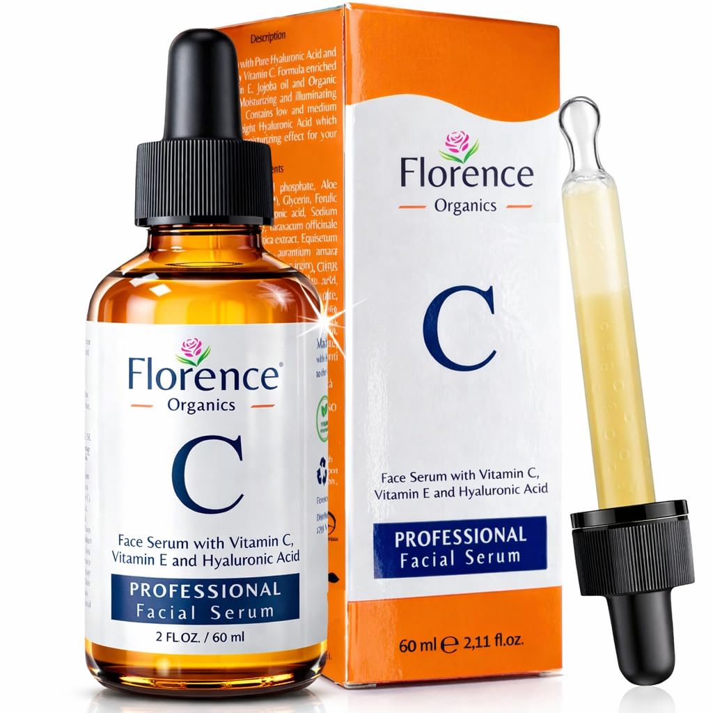 Vitamin C Serum For Face – Anti Aging Face Serum with Vitamin C, Hyaluronic Acid, Vitamin E. Brightening Formula. Improve Appearance of Dark Spots, - dailyvitalstore
