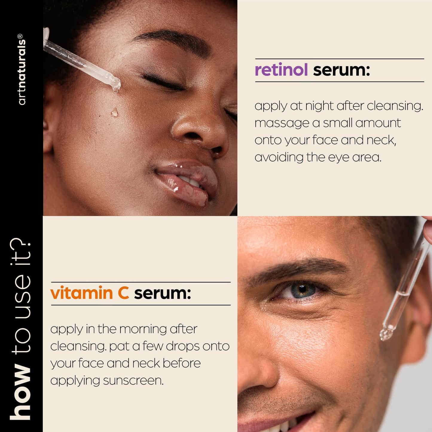 Vitamin C Serum Skin Care 2-Piece Set: Includes Retinol – Anti-Aging, Skin Brightening, Hydrating, Wrinkle Reduction, Dark Spot Corrector (1 Fl Oz (Pack of 2)) - dailyvitalstore