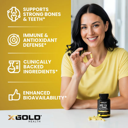 Vitamin D, K2, K1, Zinc, Quercetin, Elderberry, Turmeric, Ginger & Echinacea Whole Food Supplement 8 in 1- D3 5000 IU Plant-Based from Lichen, Vitamin K (K2 MK7, MK4, K1), D3 K2 Vitamins -120 Capsules - dailyvitalstore