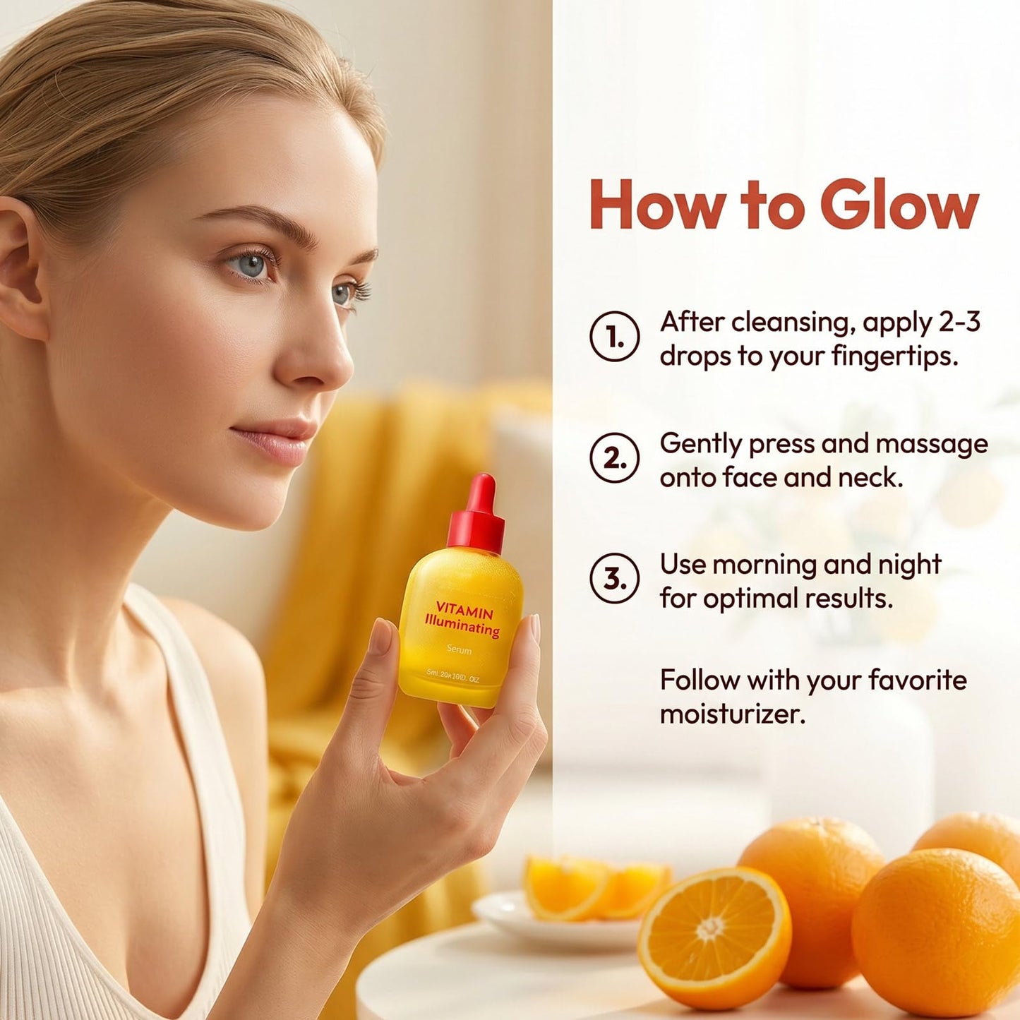 Vitamin Illuminating Serum, with Niacinamide Acid & Hyaluronic Acid Vitamin C Face Serum Helps Reduce Dark Spots & Signs of Uneven Tone Care - dailyvitalstore