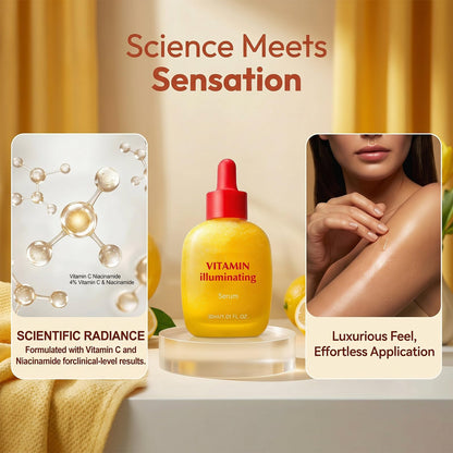 Vitamin Illuminating Serum, with Niacinamide Acid & Hyaluronic Acid Vitamin C Face Serum Helps Reduce Dark Spots & Signs of Uneven Tone Care - dailyvitalstore