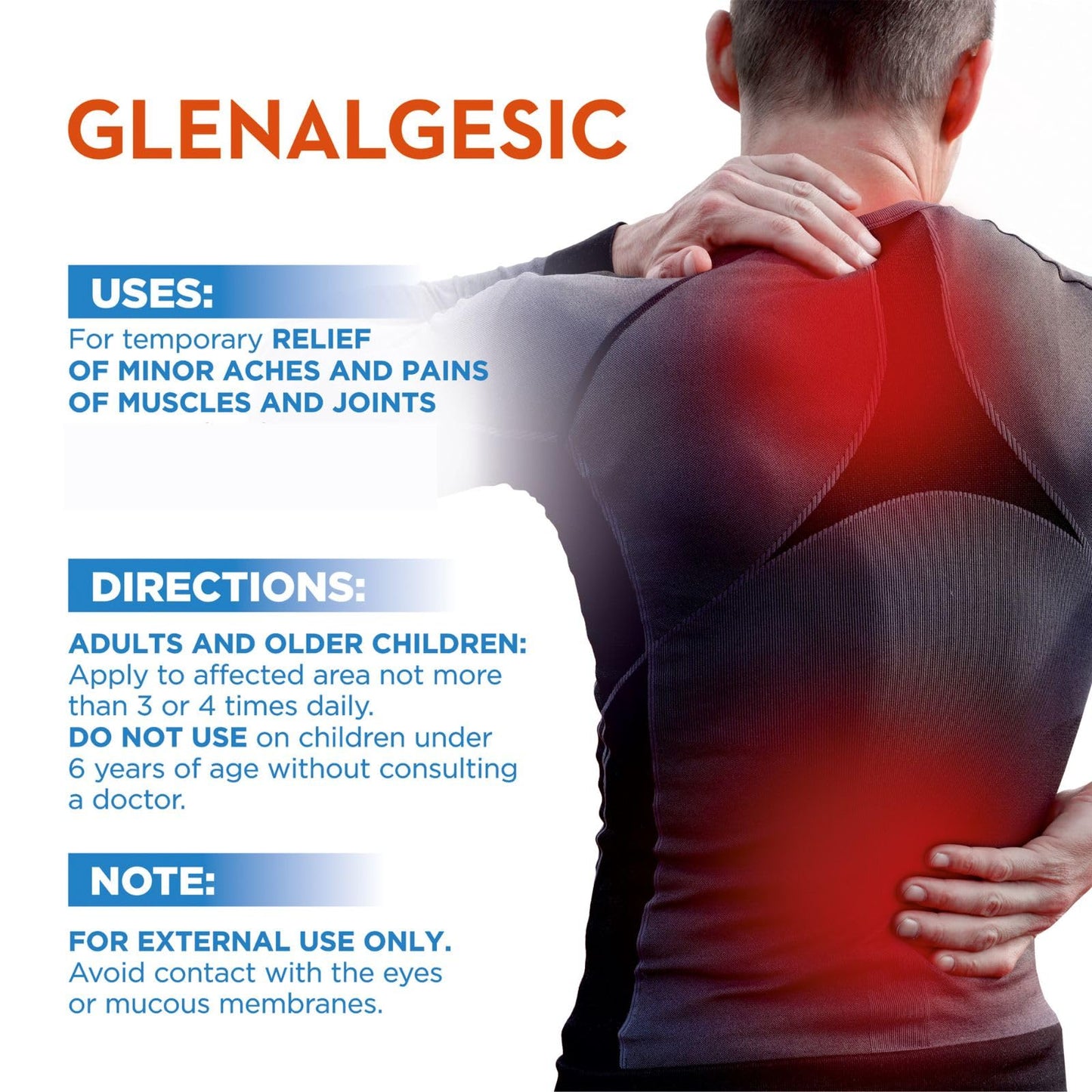 Vitaminerals 171 Glenalgesic® Pain Support Analgesic Balm, Muscle & Joint | Maximum Strength | Menthol | Camphor (8 oz) - dailyvitalstore