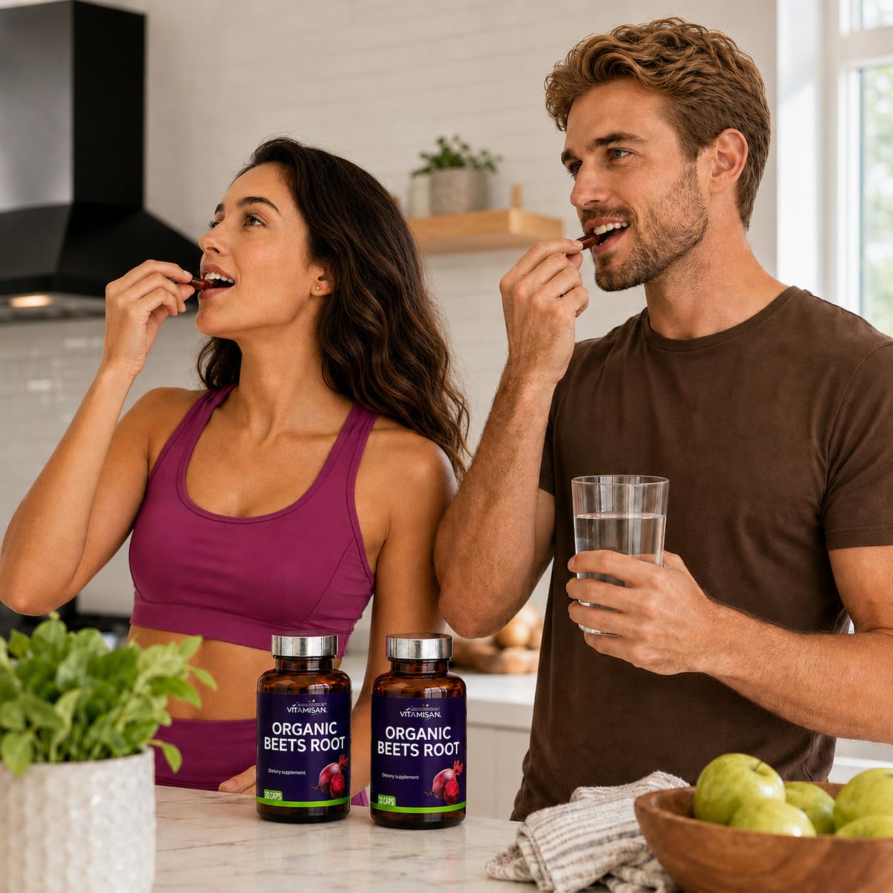 VITAMISAN Beets Root – 2 Pack (120 Capsules) – Organic Beet Root with CoQ10 and Collagen - dailyvitalstore