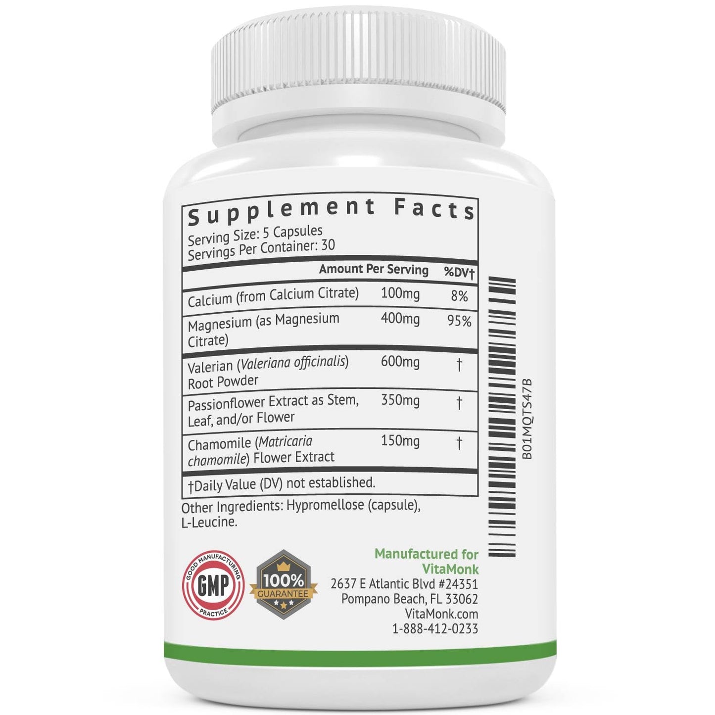 VitaMonk Relaxeril™ All-Natural Muscle Relaxer - Muscle Relaxer Supplement - Complete Muscle Relaxing Formula - dailyvitalstore